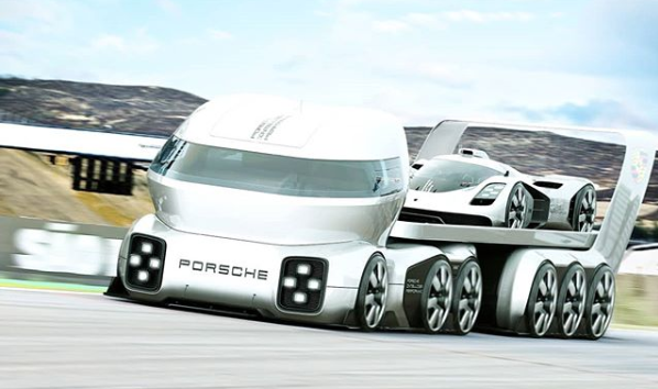 GT Vision, or space cab and massive wheels. Will future trucks look like this?