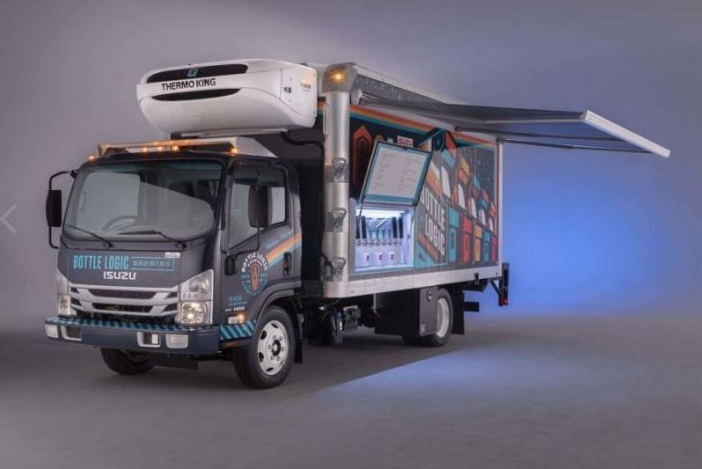 Isuzu presents a new truck. Beer lovers will be delighted