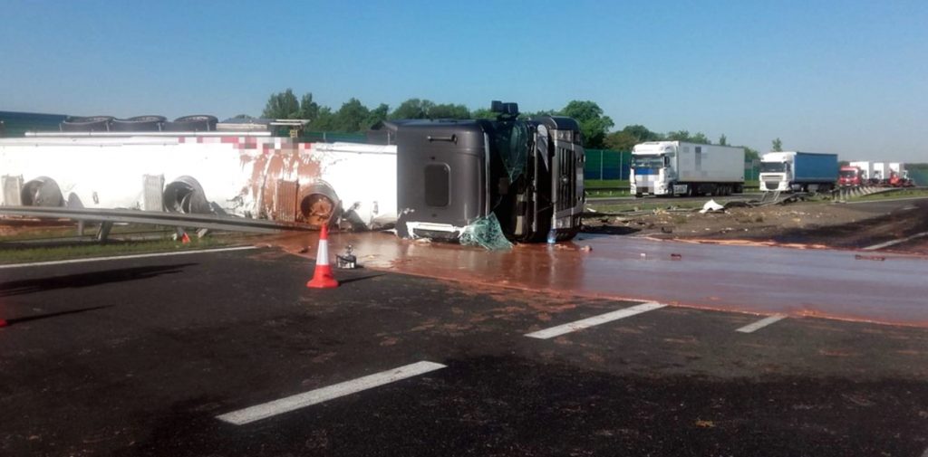 Kierowca feralnej cysterny z czekoladą stanął przed sądem