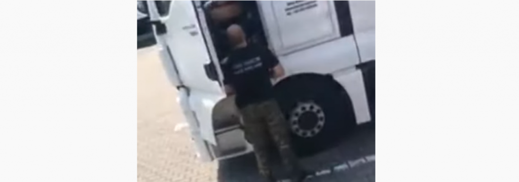 Driver checked during his break. The lawyer cools down the emotions that erupted in truckers’ online community.