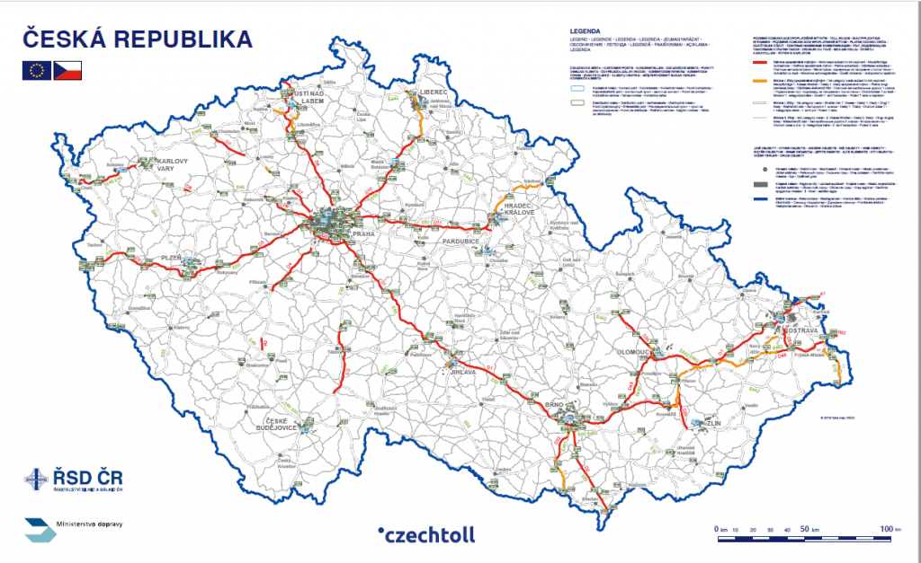 Напоминание: с 1 декабря в Чехии будет действовать новая электронная система оплаты дорог