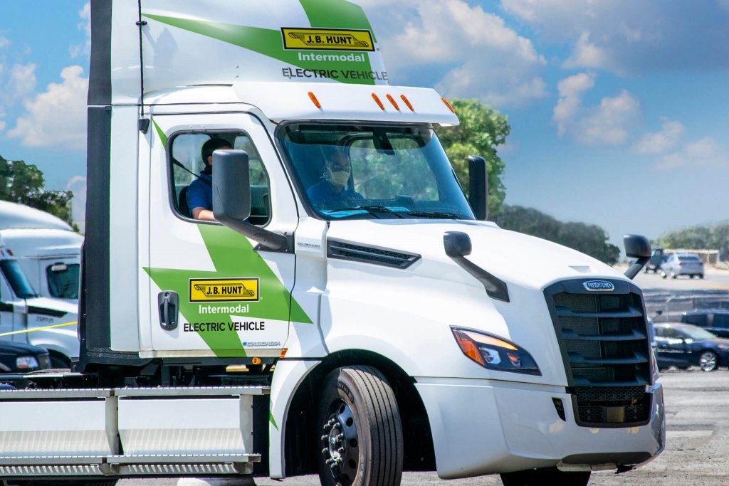 First delivery for Walmart with a fully electric truck checked