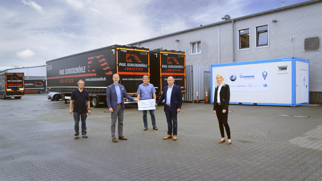 Neuer Sanitärcontainer für LKW-Fahrer