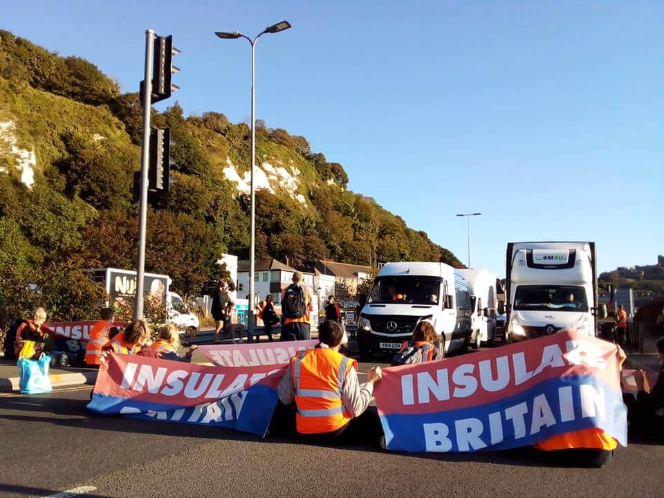 Insulate Britain protesters block traffic at Port of Dover