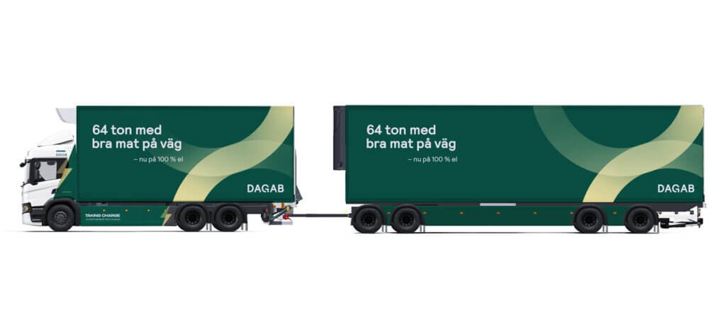 Scania enables completely electrified 64-tonne chilled food