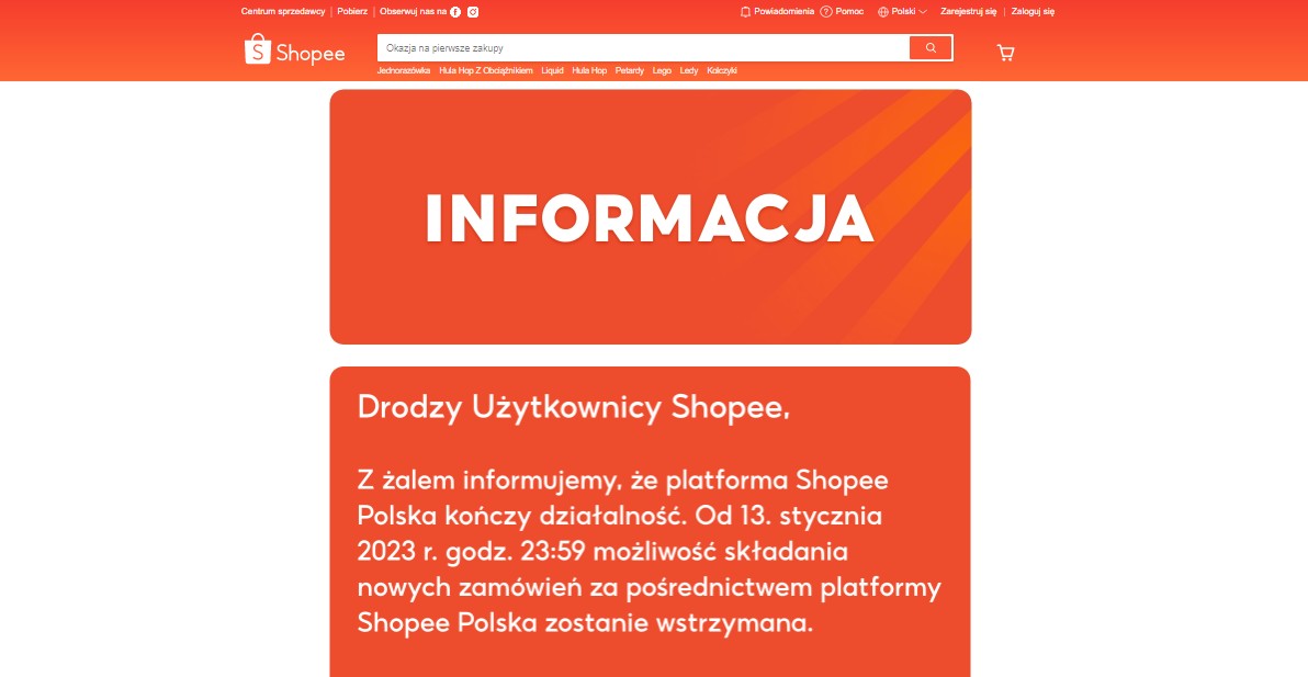 Shopee to close its Polish operations on Friday