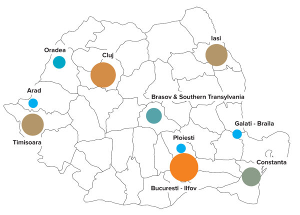 Investiții de până la 1,2 miliarde de Euro planificate în marile centre regionale din România în 202