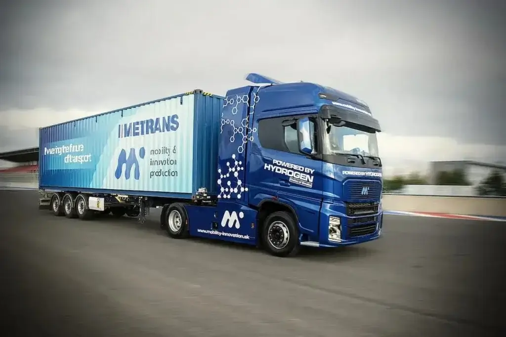 Metrans testet ersten wasserstoffbetriebenen LKW in der Slowakei