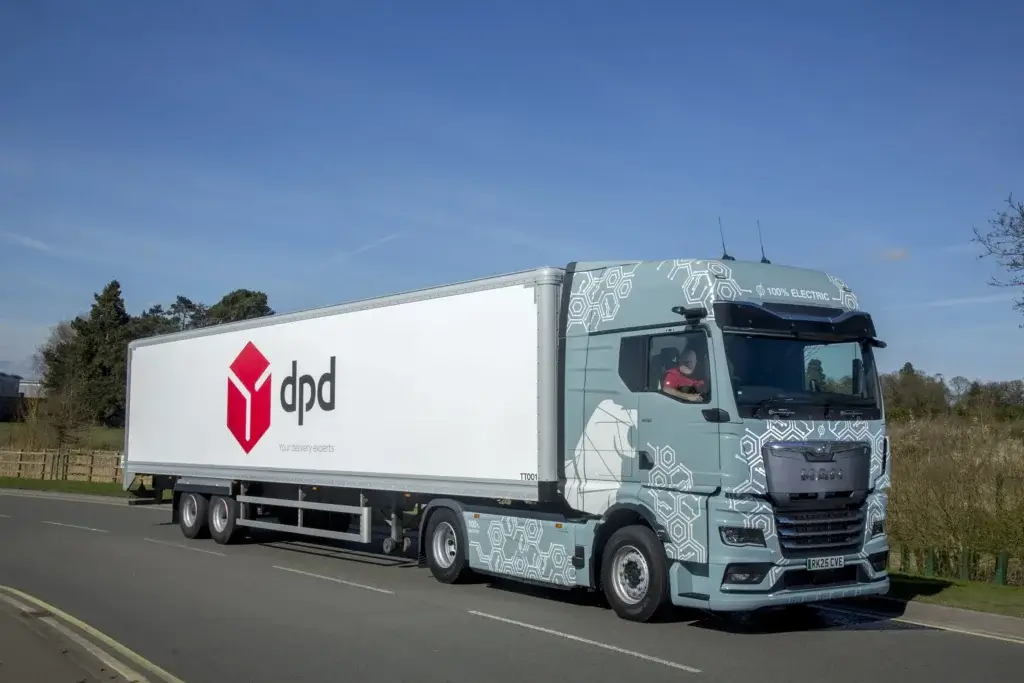 DPD begins road testing electric MAN HGVs in the UK