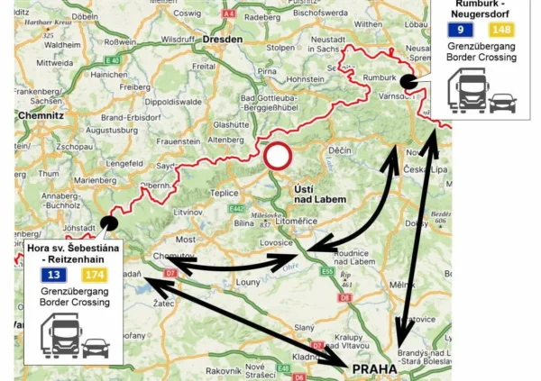 Visiškai uždarytas svarbus greitkelis Čekijoje. Dideli nepatogumai ir ilgi apvažiavimai