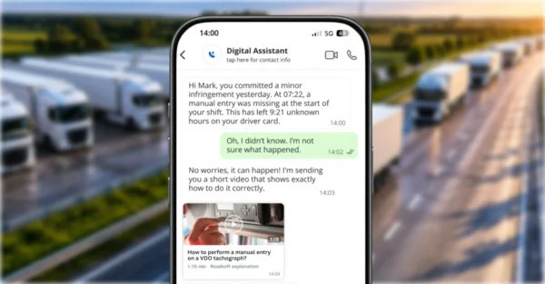 Automatic driver follow-up, inspection-ready tachograph compliance: what Roadsoft’s AI is giving UK 
