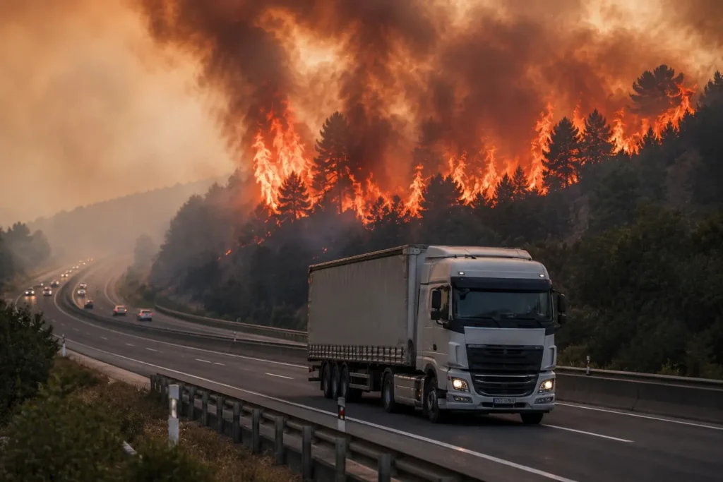 Waldbrände in Frankreich und Spanien: A63 teilweise gesperrt, neue Hitze verschärft die Gefahr